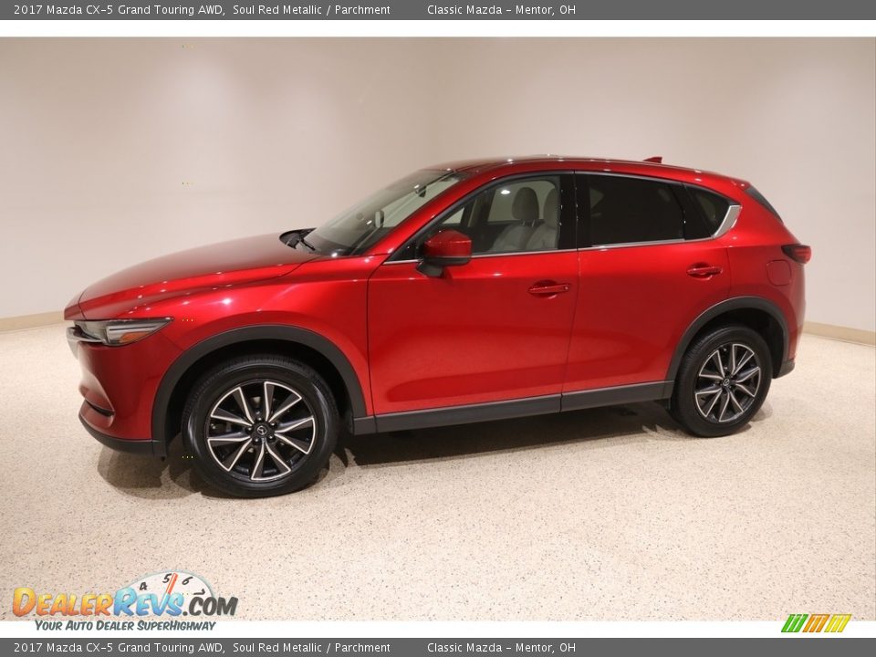 2017 Mazda CX-5 Grand Touring AWD Soul Red Metallic / Parchment Photo #3