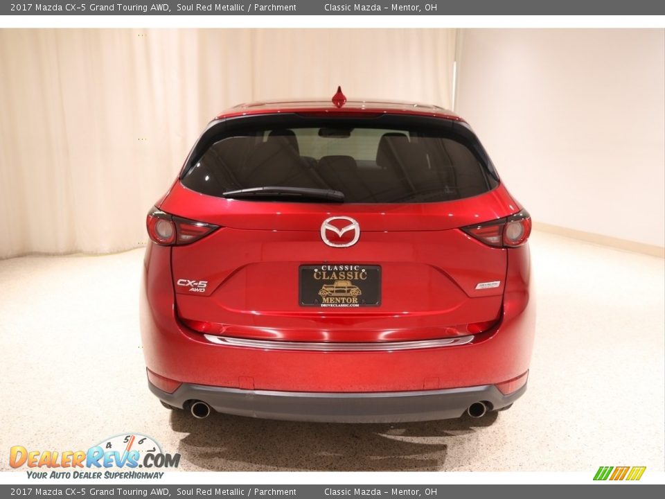 2017 Mazda CX-5 Grand Touring AWD Soul Red Metallic / Parchment Photo #4
