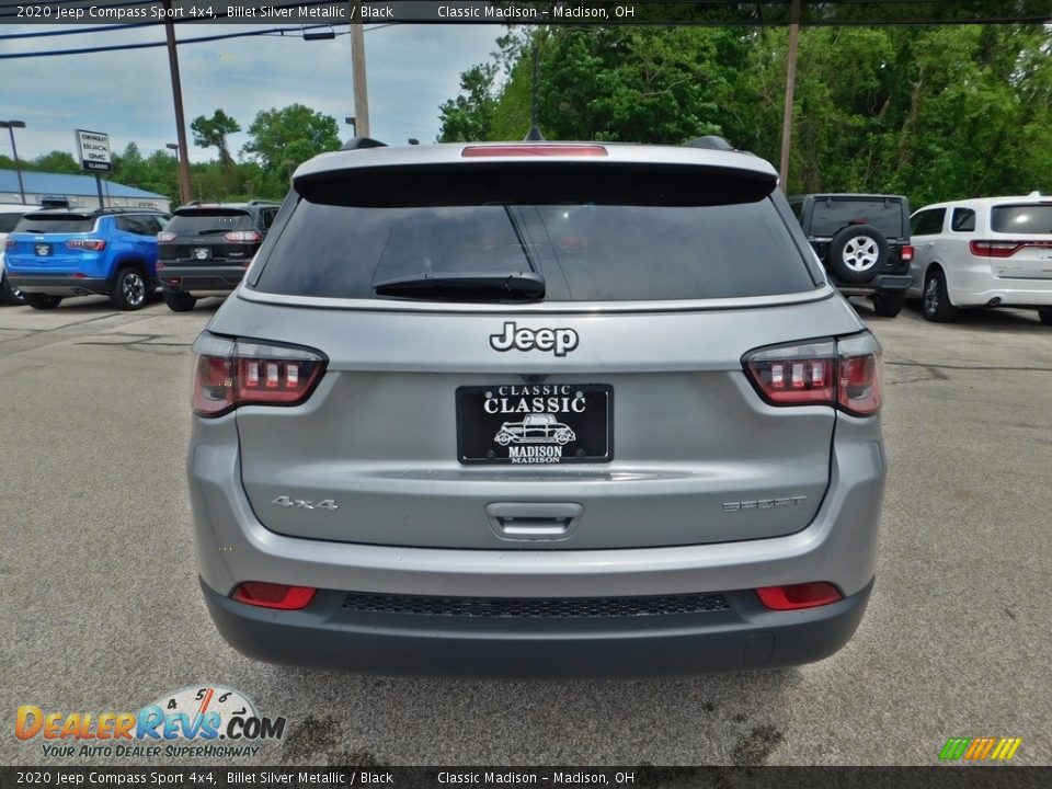 2020 Jeep Compass Sport 4x4 Billet Silver Metallic / Black Photo #8