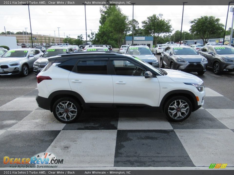 Clear White 2021 Kia Seltos S Turbo AWD Photo #3