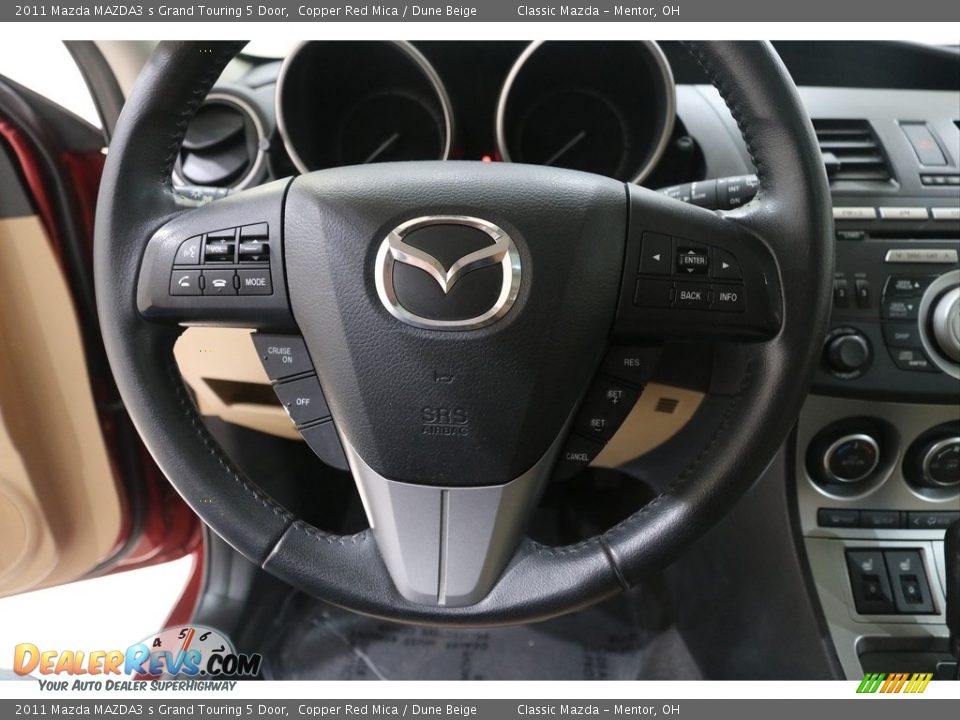 2011 Mazda MAZDA3 s Grand Touring 5 Door Steering Wheel Photo #8
