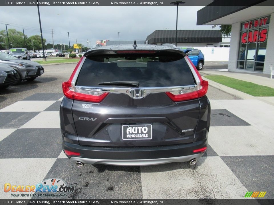 2018 Honda CR-V Touring Modern Steel Metallic / Gray Photo #4