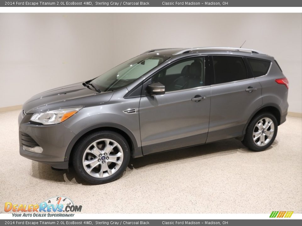 2014 Ford Escape Titanium 2.0L EcoBoost 4WD Sterling Gray / Charcoal Black Photo #3