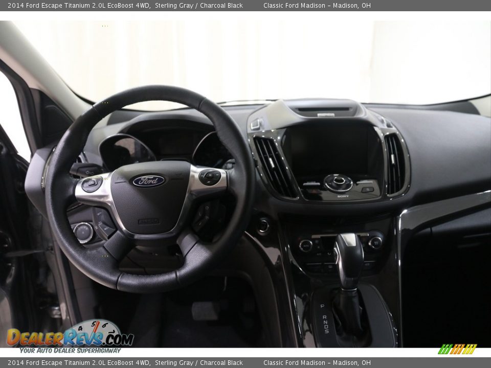 2014 Ford Escape Titanium 2.0L EcoBoost 4WD Sterling Gray / Charcoal Black Photo #7