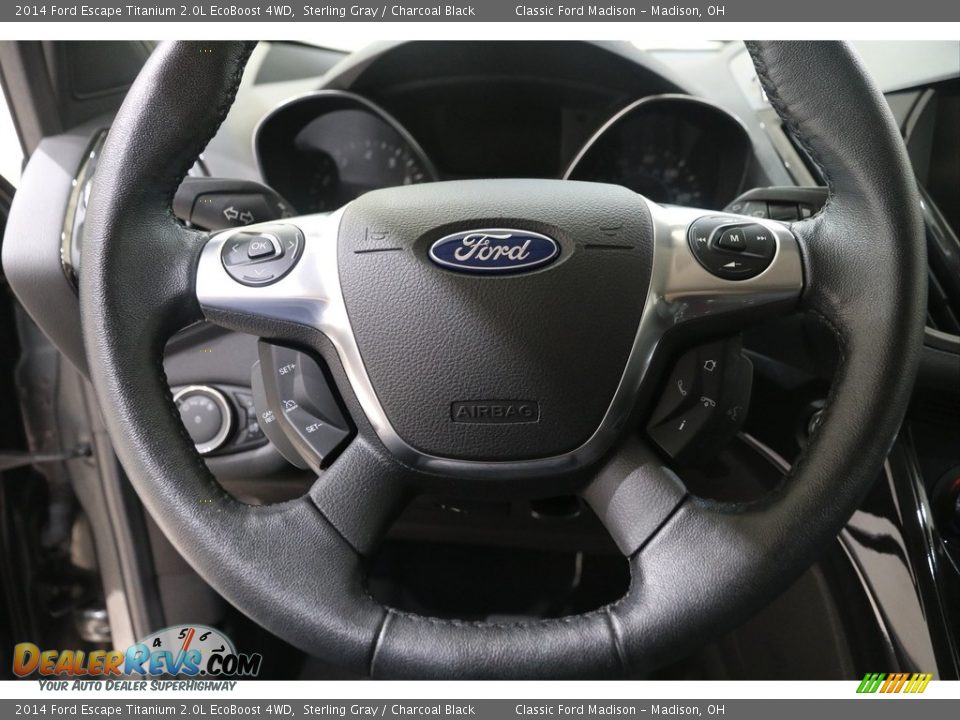 2014 Ford Escape Titanium 2.0L EcoBoost 4WD Sterling Gray / Charcoal Black Photo #8