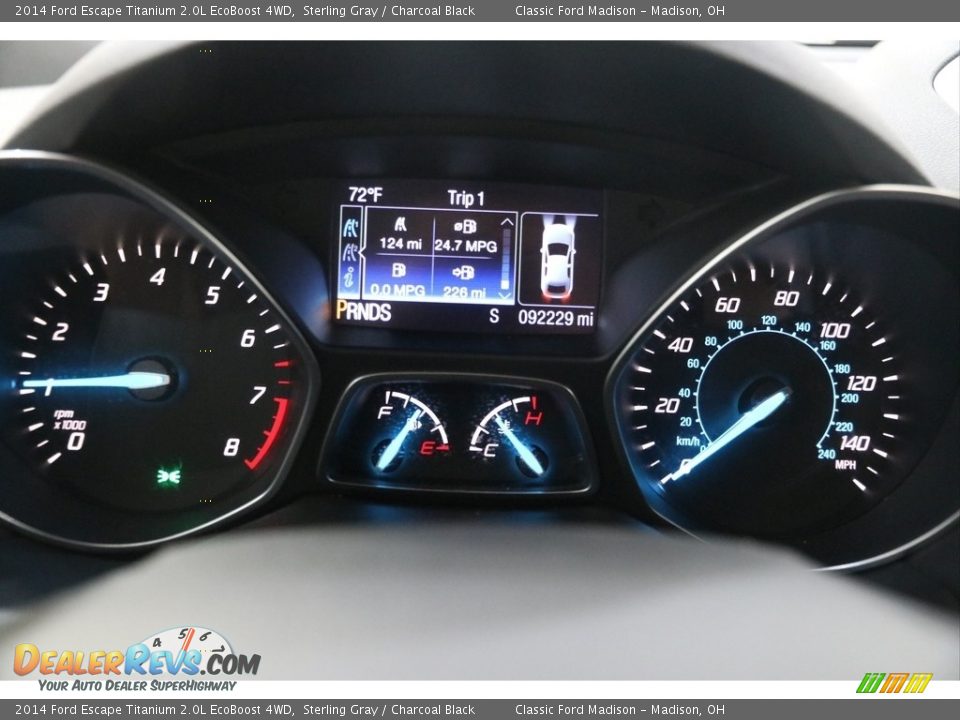 2014 Ford Escape Titanium 2.0L EcoBoost 4WD Sterling Gray / Charcoal Black Photo #9