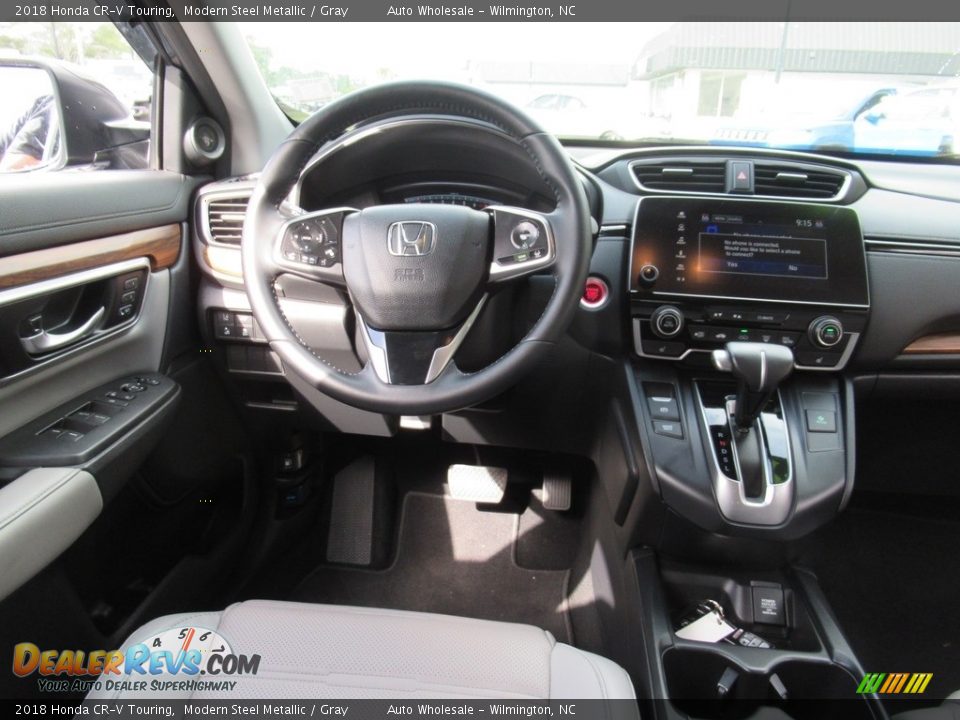 2018 Honda CR-V Touring Modern Steel Metallic / Gray Photo #15