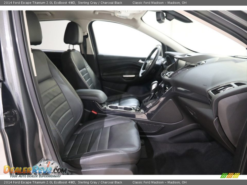 2014 Ford Escape Titanium 2.0L EcoBoost 4WD Sterling Gray / Charcoal Black Photo #15