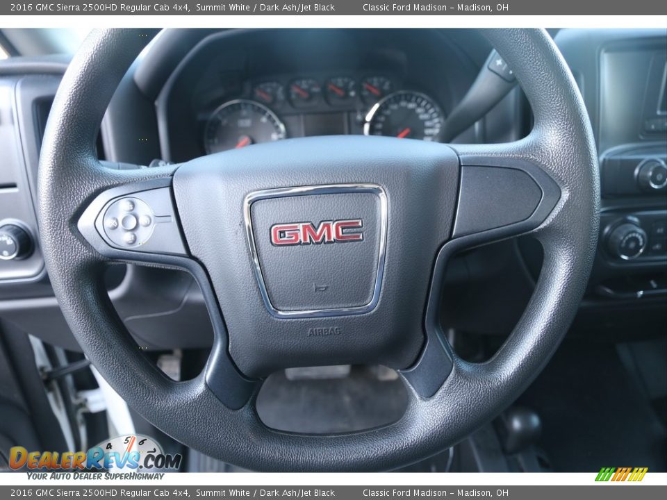 2016 GMC Sierra 2500HD Regular Cab 4x4 Steering Wheel Photo #8