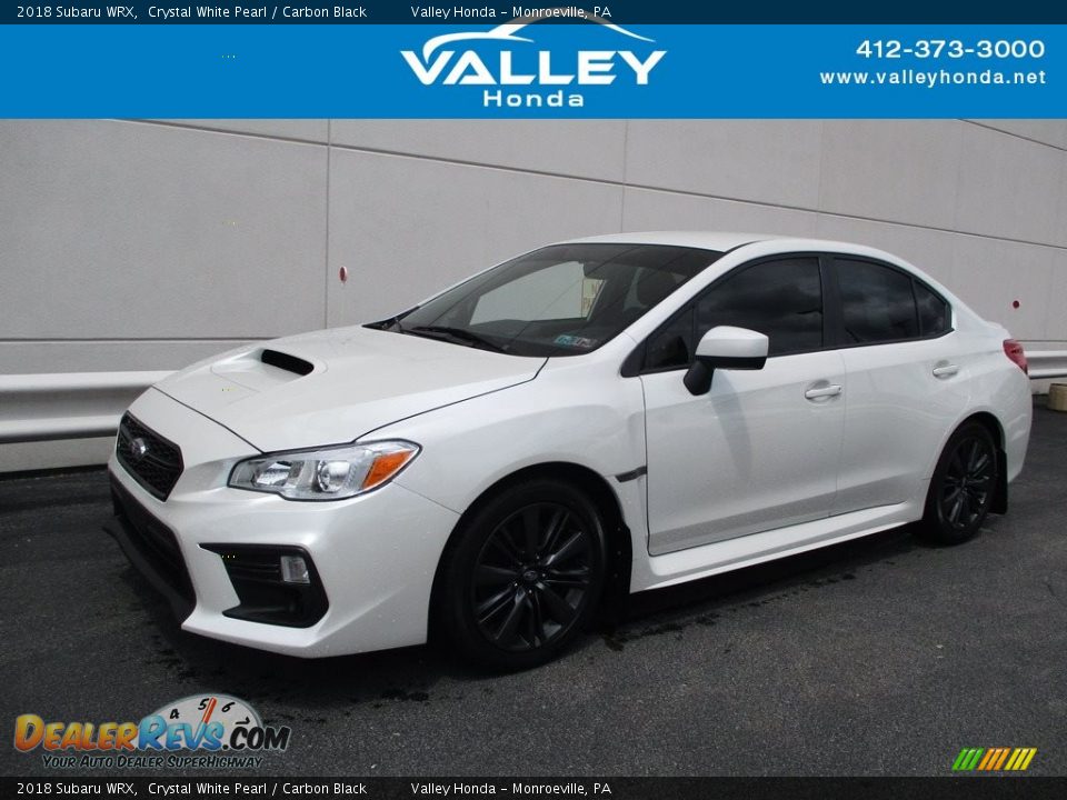 2018 Subaru WRX Crystal White Pearl / Carbon Black Photo #1