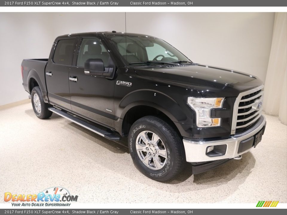 2017 Ford F150 XLT SuperCrew 4x4 Shadow Black / Earth Gray Photo #1