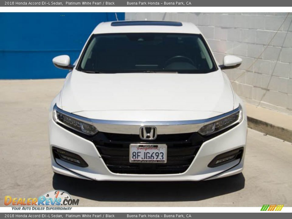 2018 Honda Accord EX-L Sedan Platinum White Pearl / Black Photo #7