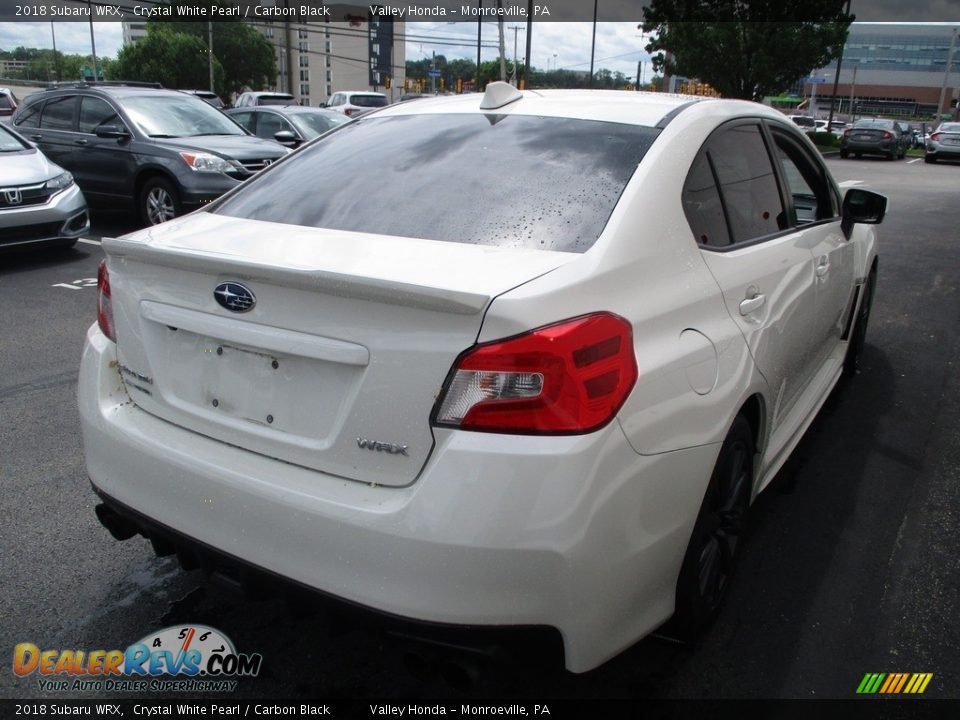 2018 Subaru WRX Crystal White Pearl / Carbon Black Photo #6