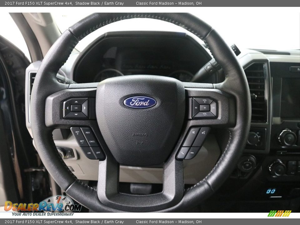 2017 Ford F150 XLT SuperCrew 4x4 Shadow Black / Earth Gray Photo #7