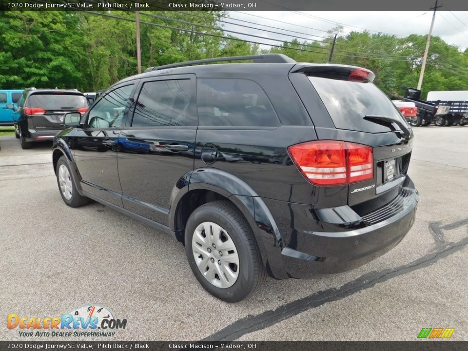 2020 Dodge Journey SE Value Pitch Black / Black Photo #7