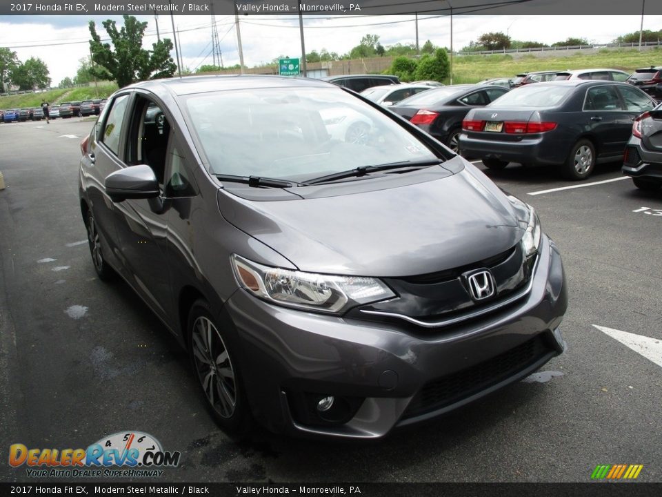 2017 Honda Fit EX Modern Steel Metallic / Black Photo #7