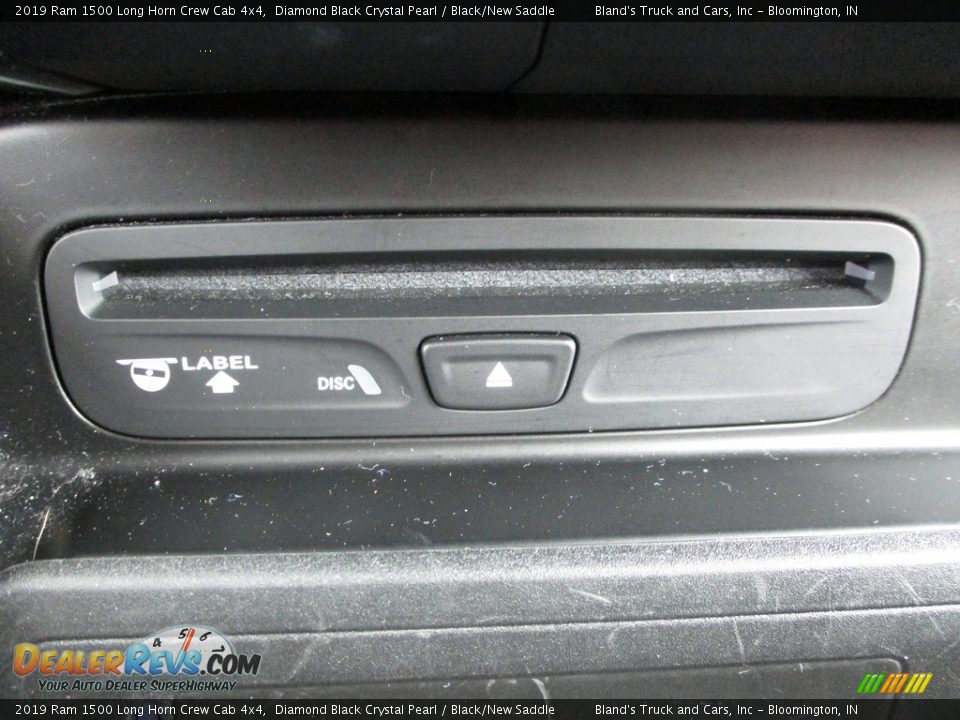 2019 Ram 1500 Long Horn Crew Cab 4x4 Diamond Black Crystal Pearl / Black/New Saddle Photo #29