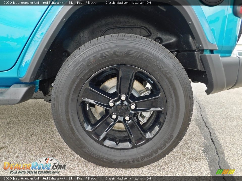 2020 Jeep Wrangler Unlimited Sahara 4x4 Bikini Pearl / Black Photo #9