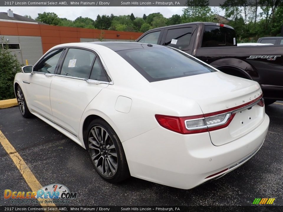 2017 Lincoln Continental Select AWD White Platinum / Ebony Photo #2