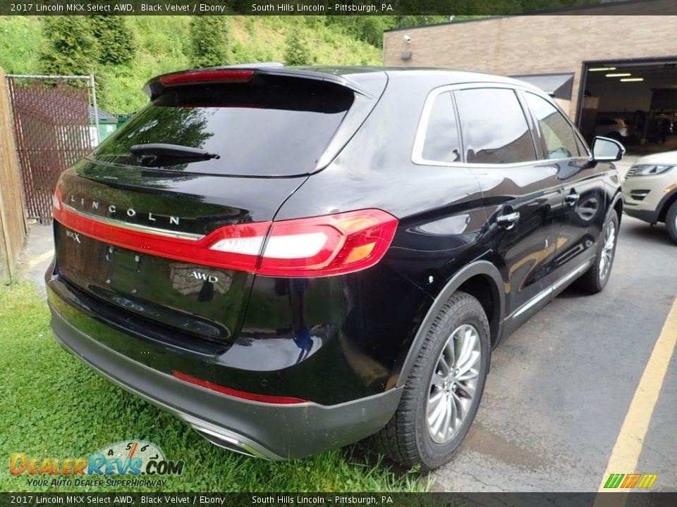 2017 Lincoln MKX Select AWD Black Velvet / Ebony Photo #4