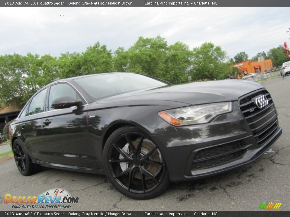 2013 Audi A6 3.0T quattro Sedan Oolong Gray Metallic / Nougat Brown Photo #1