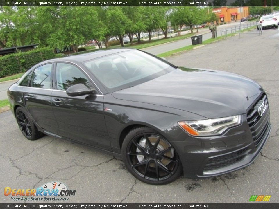 2013 Audi A6 3.0T quattro Sedan Oolong Gray Metallic / Nougat Brown Photo #3