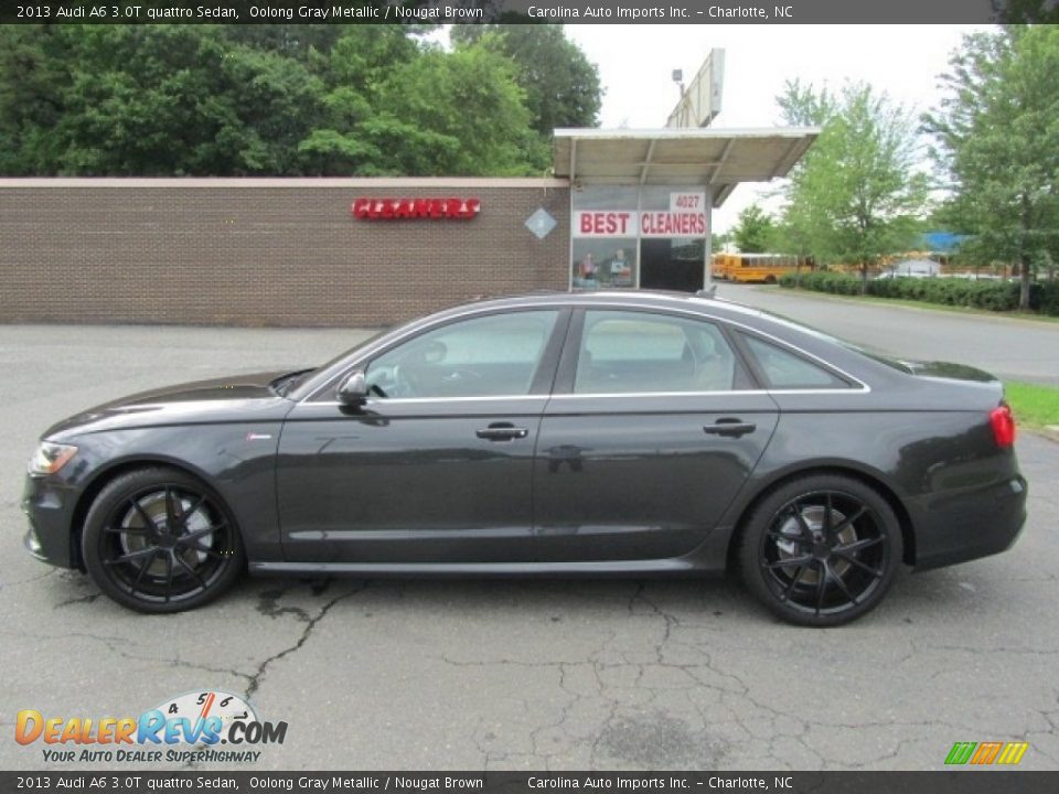 2013 Audi A6 3.0T quattro Sedan Oolong Gray Metallic / Nougat Brown Photo #7