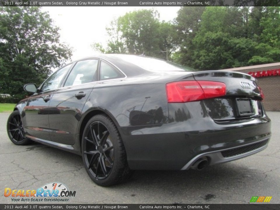 2013 Audi A6 3.0T quattro Sedan Oolong Gray Metallic / Nougat Brown Photo #8