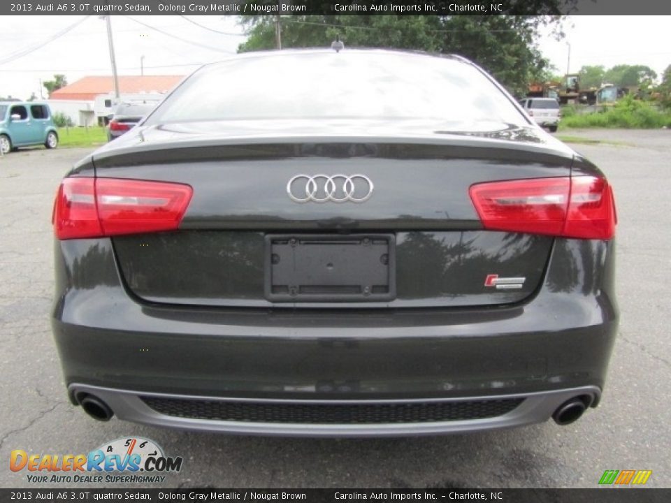 2013 Audi A6 3.0T quattro Sedan Oolong Gray Metallic / Nougat Brown Photo #9