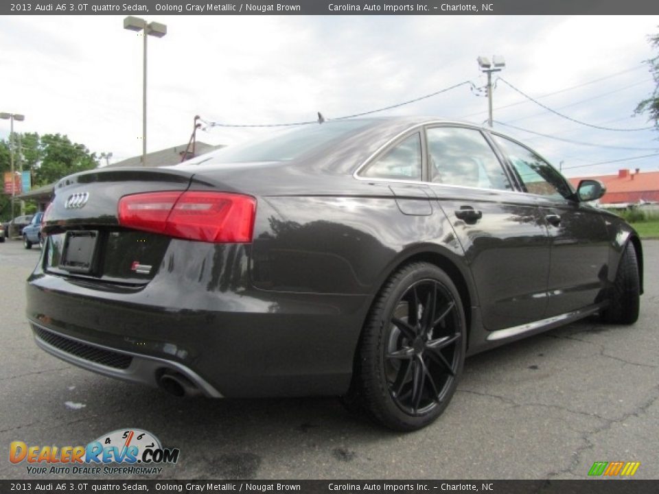 2013 Audi A6 3.0T quattro Sedan Oolong Gray Metallic / Nougat Brown Photo #10