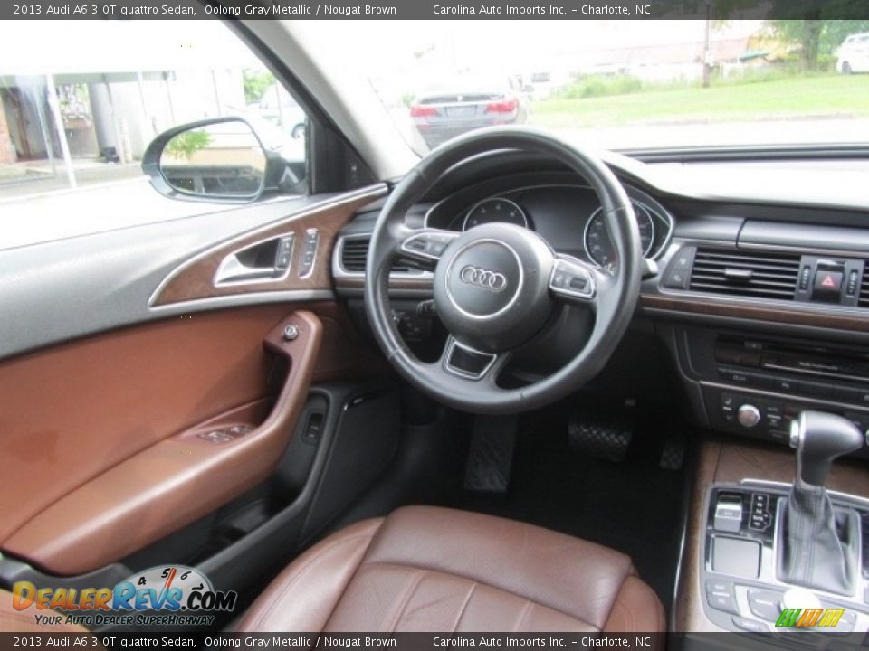 2013 Audi A6 3.0T quattro Sedan Oolong Gray Metallic / Nougat Brown Photo #12