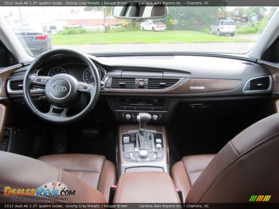 2013 Audi A6 3.0T quattro Sedan Oolong Gray Metallic / Nougat Brown Photo #13