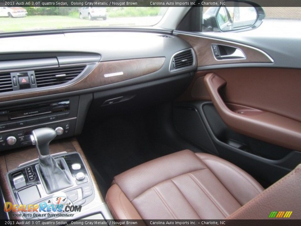 2013 Audi A6 3.0T quattro Sedan Oolong Gray Metallic / Nougat Brown Photo #14