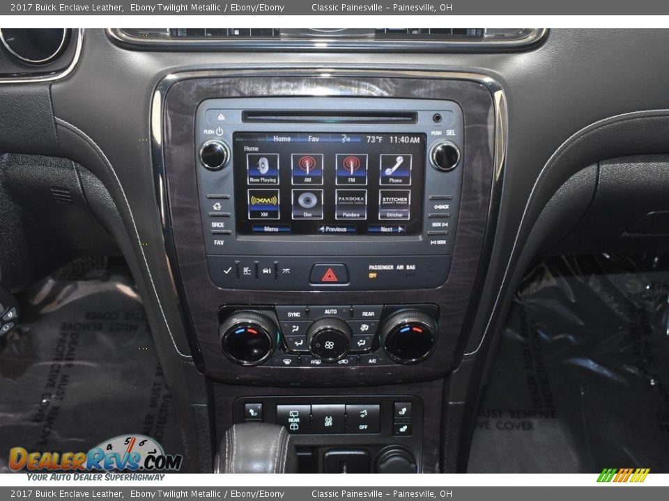 2017 Buick Enclave Leather Ebony Twilight Metallic / Ebony/Ebony Photo #14