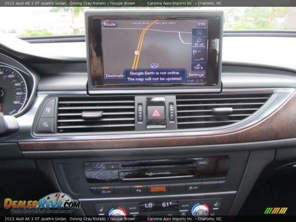 2013 Audi A6 3.0T quattro Sedan Oolong Gray Metallic / Nougat Brown Photo #16