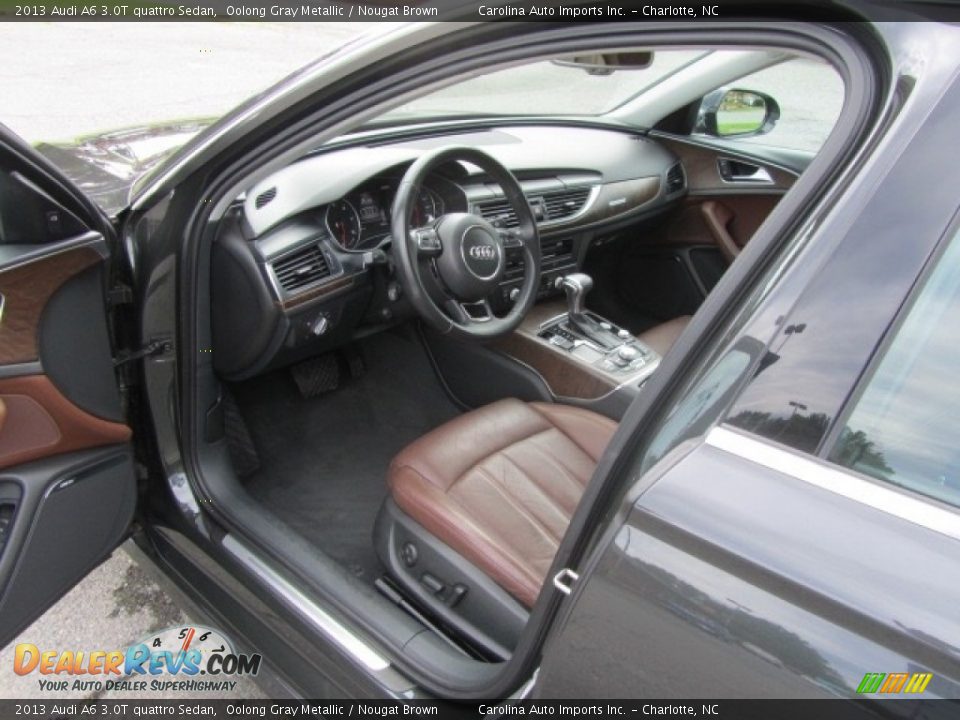 2013 Audi A6 3.0T quattro Sedan Oolong Gray Metallic / Nougat Brown Photo #17