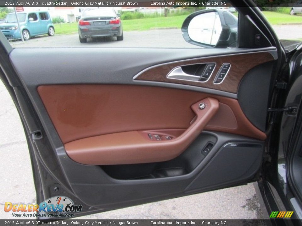 2013 Audi A6 3.0T quattro Sedan Oolong Gray Metallic / Nougat Brown Photo #18