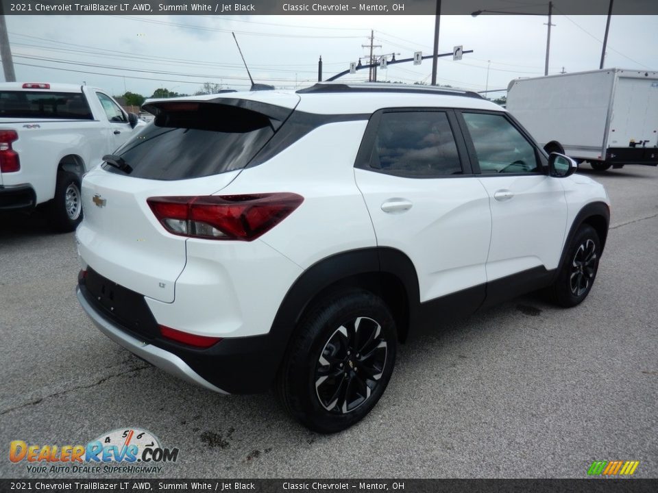 Summit White 2021 Chevrolet TrailBlazer LT AWD Photo #4