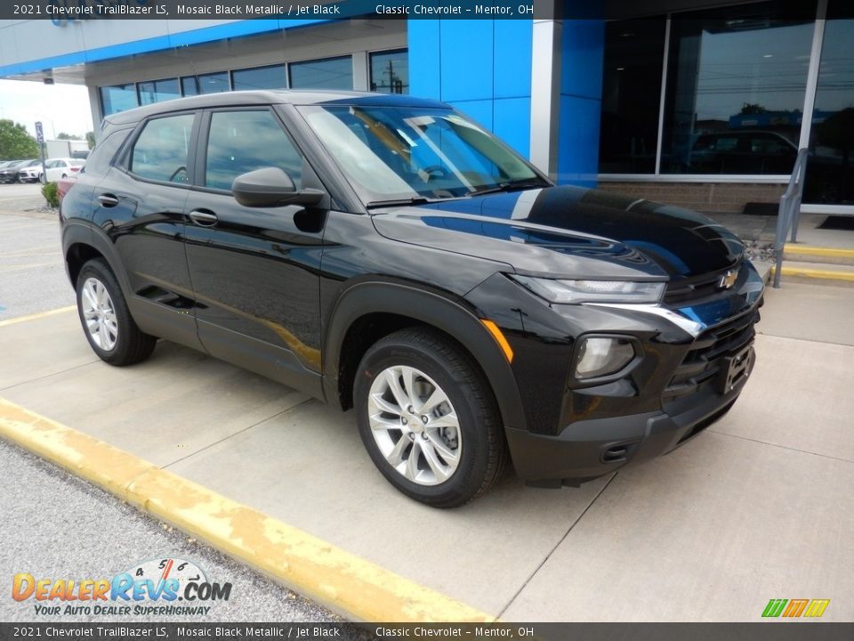 2021 Chevrolet TrailBlazer LS Mosaic Black Metallic / Jet Black Photo #3