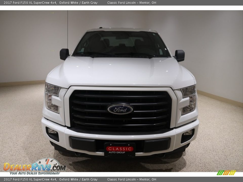2017 Ford F150 XL SuperCrew 4x4 Oxford White / Earth Gray Photo #2