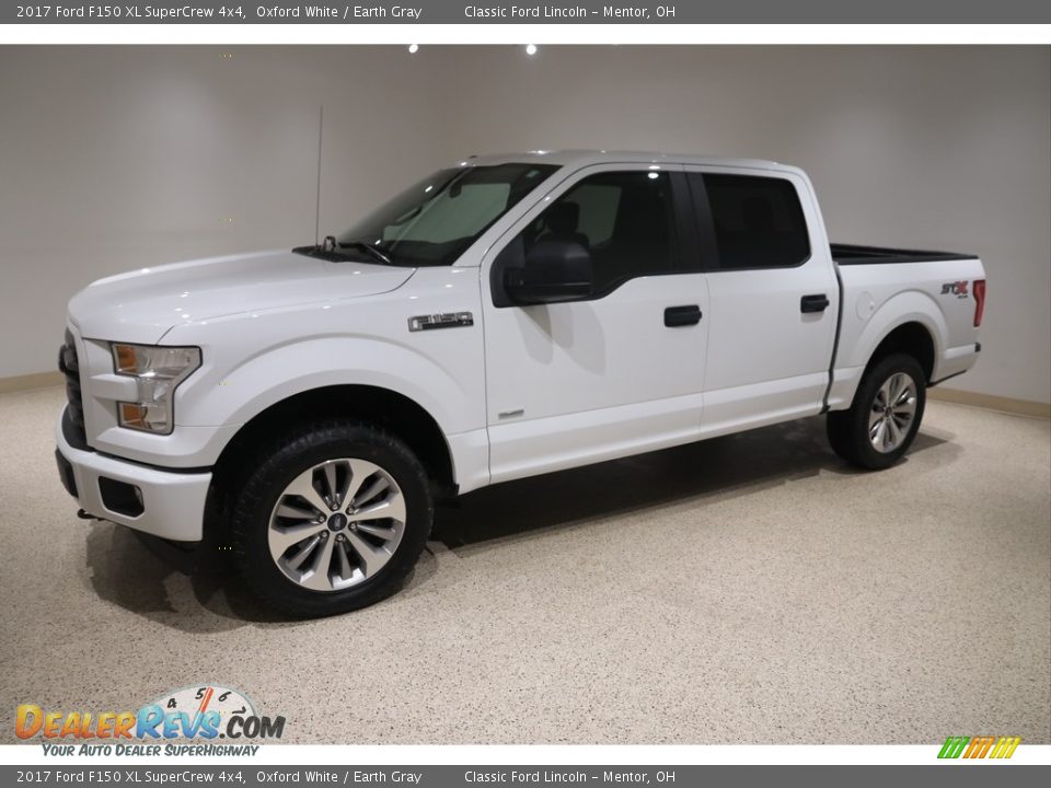 2017 Ford F150 XL SuperCrew 4x4 Oxford White / Earth Gray Photo #3