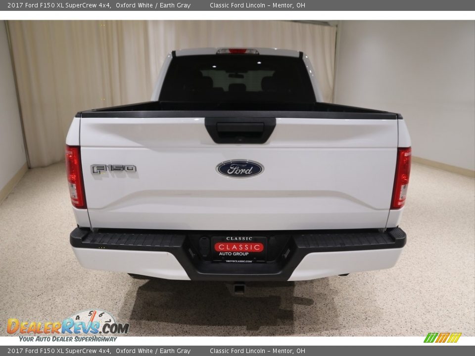 2017 Ford F150 XL SuperCrew 4x4 Oxford White / Earth Gray Photo #4