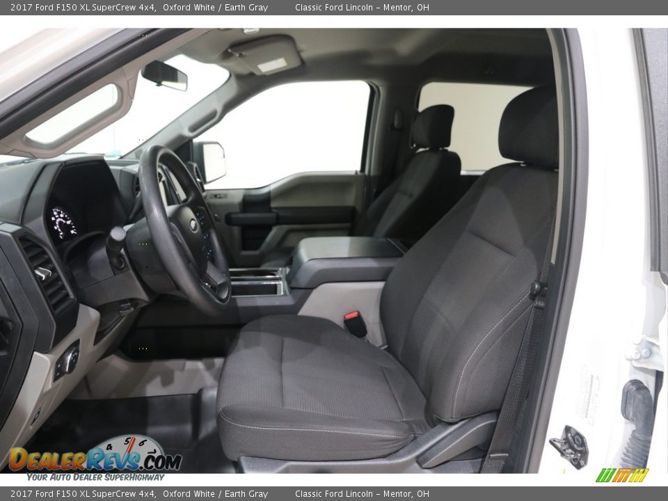 2017 Ford F150 XL SuperCrew 4x4 Oxford White / Earth Gray Photo #6