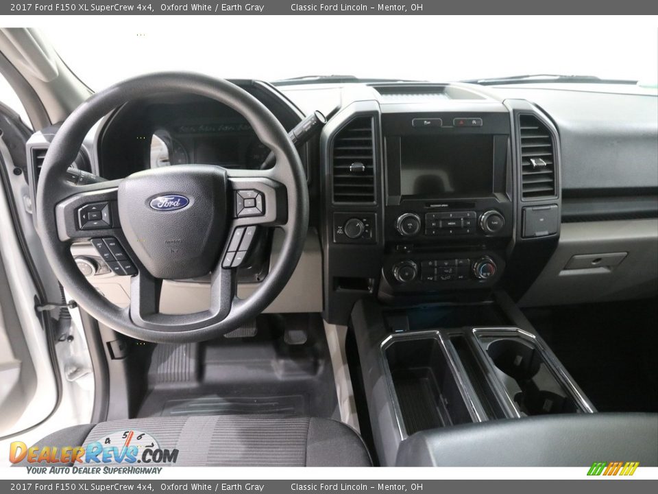 2017 Ford F150 XL SuperCrew 4x4 Oxford White / Earth Gray Photo #7
