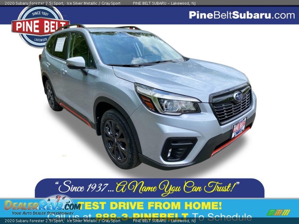 2020 Subaru Forester 2.5i Sport Ice Silver Metallic / Gray Sport Photo #1