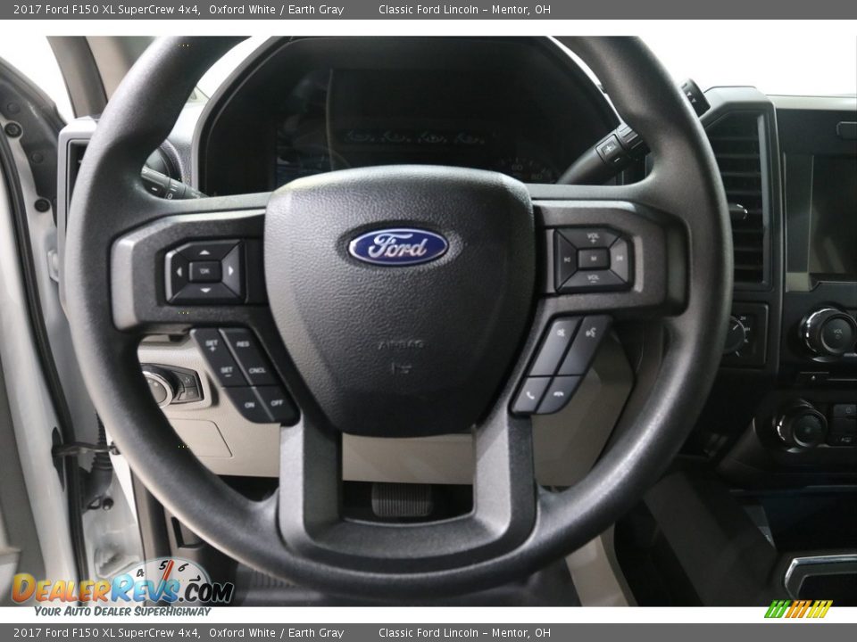 2017 Ford F150 XL SuperCrew 4x4 Oxford White / Earth Gray Photo #8