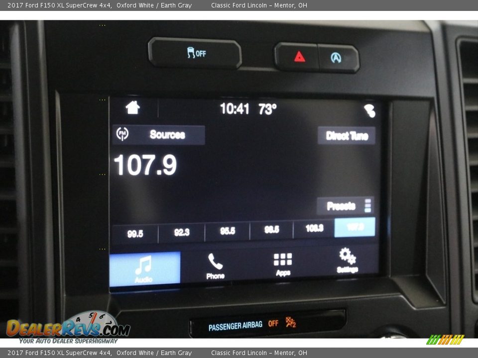 2017 Ford F150 XL SuperCrew 4x4 Oxford White / Earth Gray Photo #12