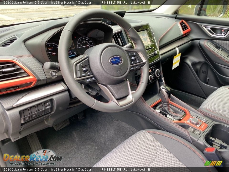 2020 Subaru Forester 2.5i Sport Ice Silver Metallic / Gray Sport Photo #10