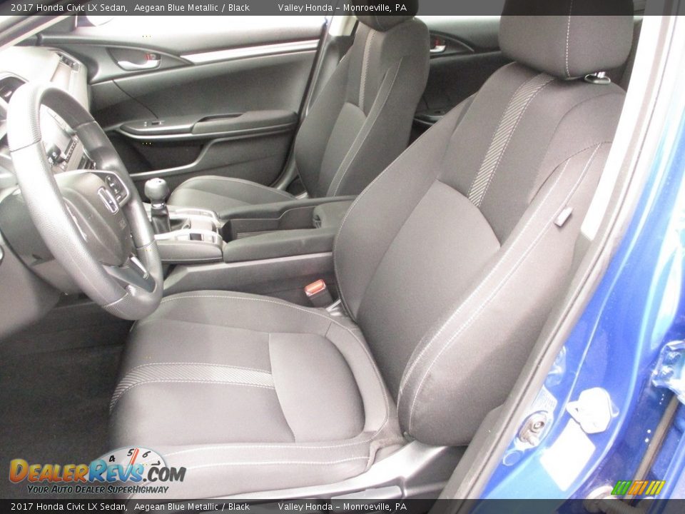 Front Seat of 2017 Honda Civic LX Sedan Photo #11