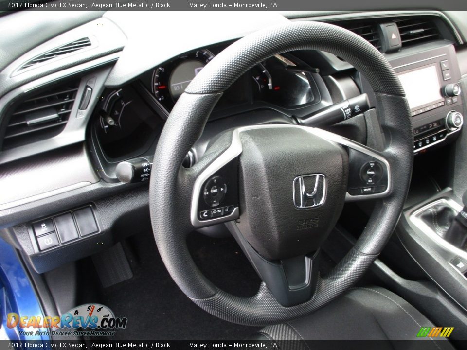 2017 Honda Civic LX Sedan Steering Wheel Photo #13